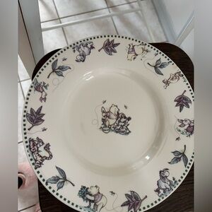 Vintage Winnie the Pooh Disney Leaves Fall Dinner Plate Tigger Eeyore Piglet